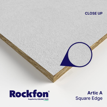 ROCKFON - płytka z wełny miner. ARTIC A15/24, 600x600x15mm, pal 115,2m2 (10kart) 240067