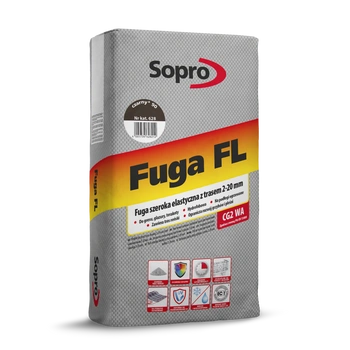 SOPRO  FL Fuga szeroka elastyczna czarna 90 628/25 kg
