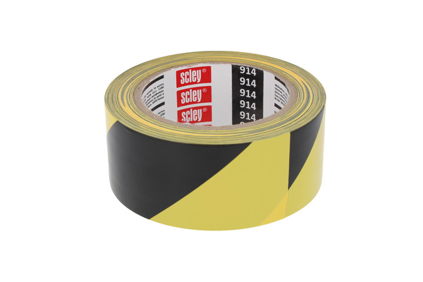 KAEM taśma ostrze. żółto-czarna 48mmx33m *914" klejąca