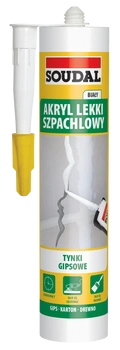 SOUDAL Akryl lekki szpachlowy biały 280 mL (SKU)