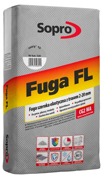 SOPRO  FL Fuga szeroka elastyczna piaskowo-szara 18 627/25 kg