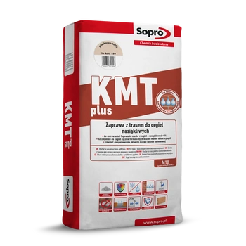 Sopro KMT-PLUS 199 Zaprawa z trasem do cegieł nasiąkliwych piaskowo-żółty 25 kg