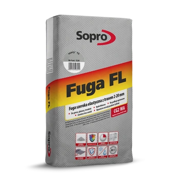 SOPRO  FL Fuga szeroka elastyczna szary 15 526/25 kg.