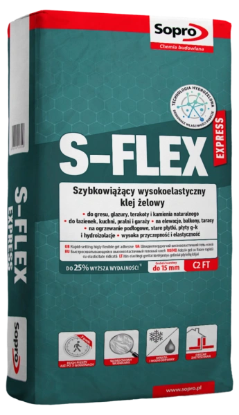 SOPRO  203_S-FLEX EXPR. KLEJ ŻEL. BAG 22,5 kg