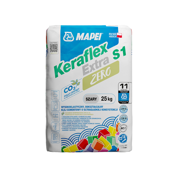 MAPEI Keraflex Extra S1 Zero szary  Klej odkształcalny op. 25kg     pal. 50 op. 