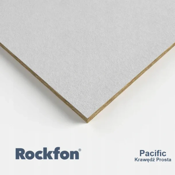 ROCKFON - płytka z wełny miner. PACIFIC A15/24, 600x600x15mm, pal 115,20m2 (10kart) nr 301896