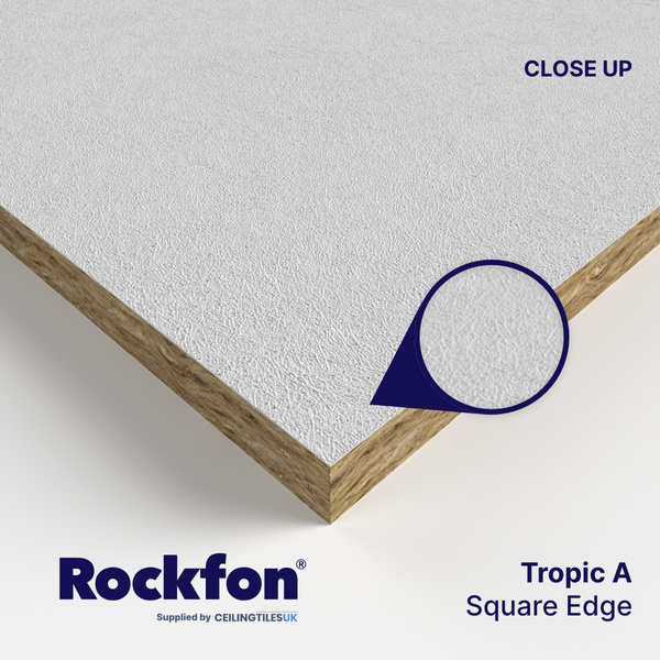 ROCKFON - płytka z wełny miner. TROPIC A15/24 1200x600x15 op. 11,52 m2   nr 131379