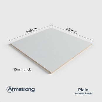 KCS "PLAIN" Board 600x600x15 pal 221,76m2 (5,04m2x44kart) nr 713444