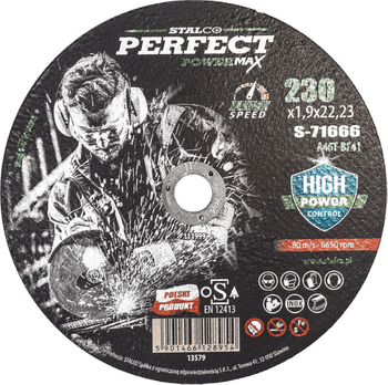 STALCO TARCZA METAL/PŁ.230x1,9 PERFECT POWERMAX S-71666