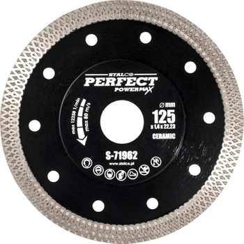 STALCO TARCZA DIAMENTOWA 125mm x 1,4mm  CERAMIC  "POWERMAX"  S-71962