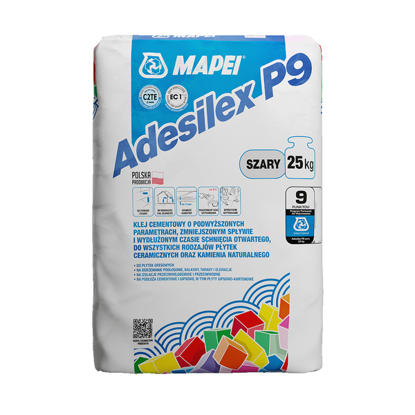 MAPEI Adesilex P9 Zero szary Uniwersalny klej elastyczny op. 25kg     pal. 50 op. 