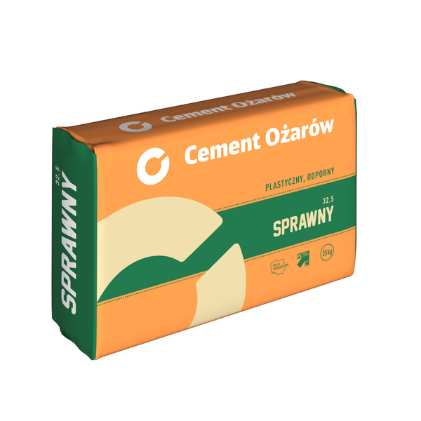 Cement Ożarów Sprawny CEM II/B-V 32,5 R-HSR | 25kg – Cement Odporny na Siarczany