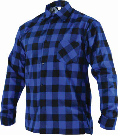 KOSZULA FLANELOWA  "SQUARE"  NIEBIESKA  "M"  "STALCO"  S-42031