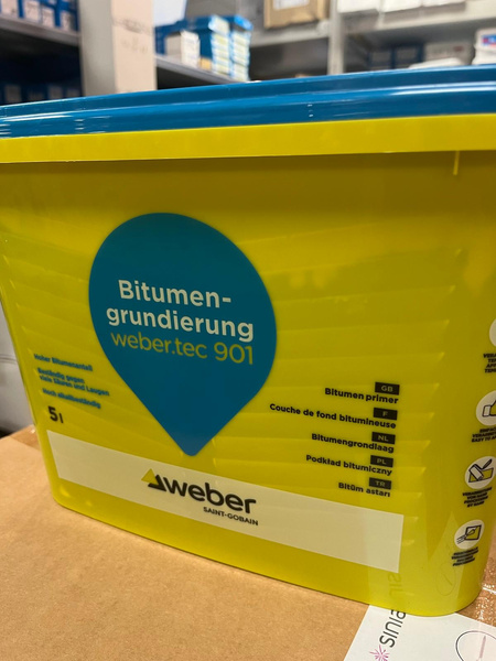 weber.tec 901 5L emulsja bitumiczna do gruntowania i powłok przeciwwilgociowych i ochronnych