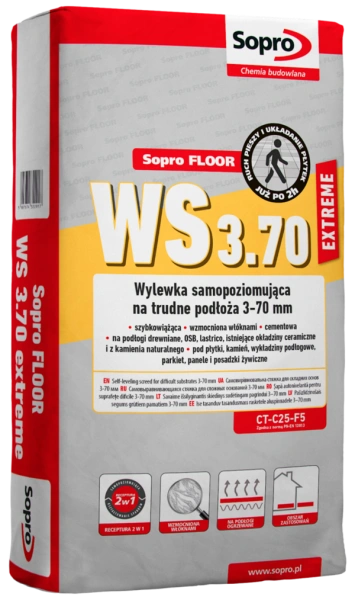 SOPRO WS 3.70 EXT.291 WYL.SAM.TRUD. samopoziom szybkowiążący