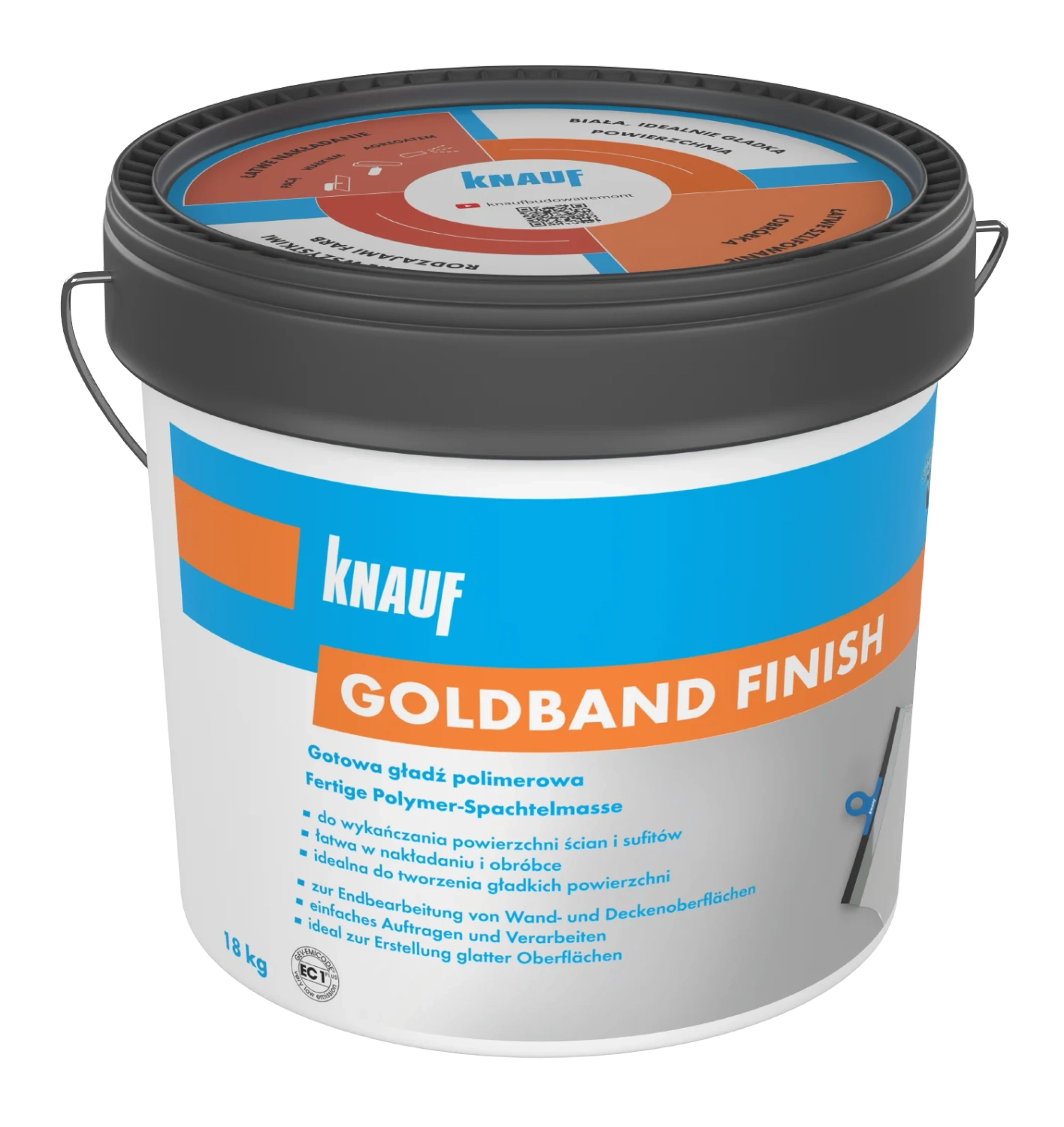KNAUF gotowa gładź polimerowa Goldband Finish18kg(33)