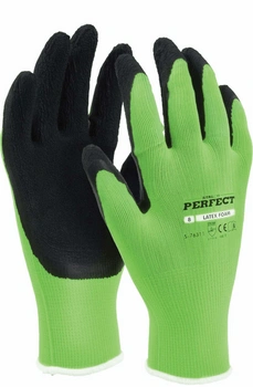 RĘKAWICE POLIESTROWE  "LATEX FOAM"  9"  S-76313  STALCO PERFECT