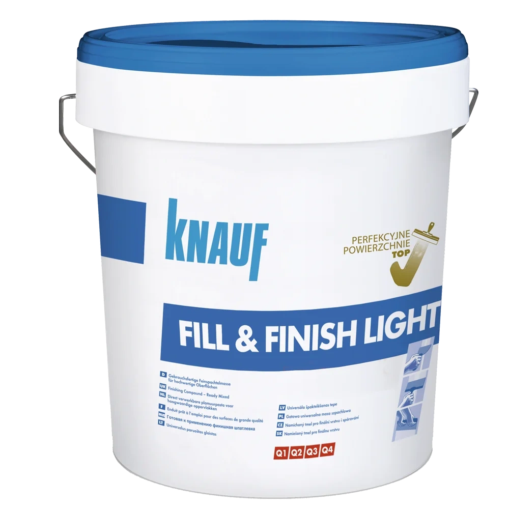 KNAUF Fill & Finish Light 20 kg gotowa masa do spoinowania płyt GK i wygładzania ścian, 104690