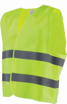 KAMIZELKA ODBLASKOWA  "SHINE"  ZÓŁTA  L  STALCO   S-42080