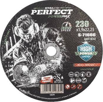 STALCO TARCZA METAL PŁASKA 125x1,0 PERFECT POWERMAX s-71658